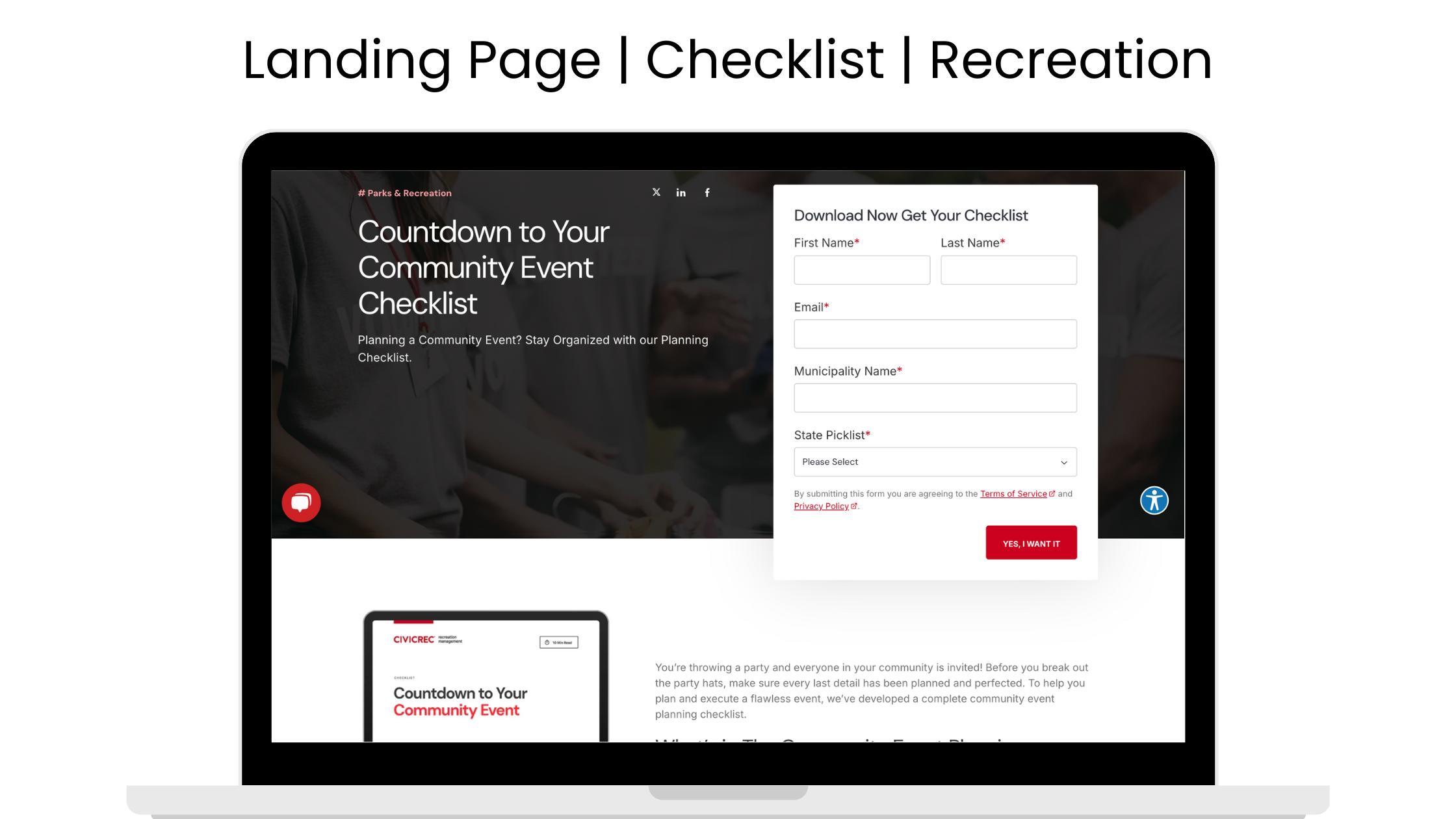 Checklist: Countdown to Your Event