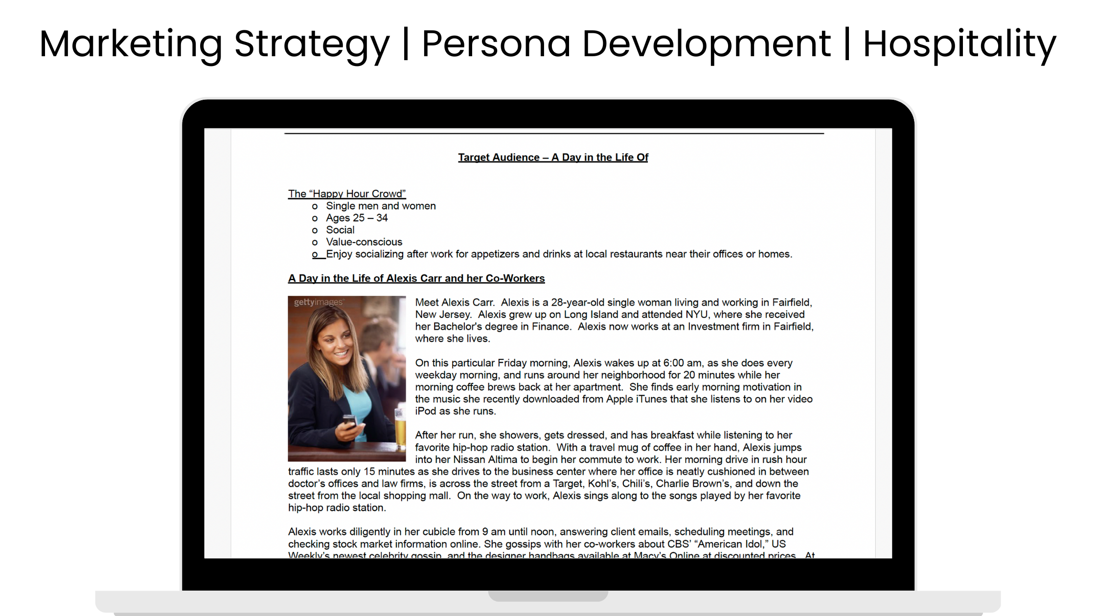 Marketing Strategy: Persona Development